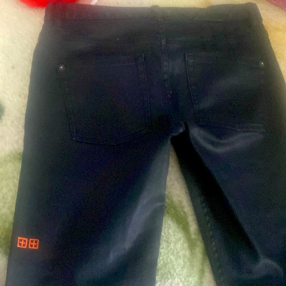 Ksubi lost the back rage it came off. A littler tore in the front.